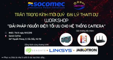 Hội thảo dành cho chuyên viên kỹ thuật CCTV tại Hà Nội ngày 18/10/2019