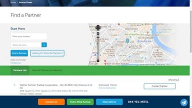 Viet Net chính thức có tên trong bản đồ danh sách đối tác lớn của MITEL tại Việt Nam