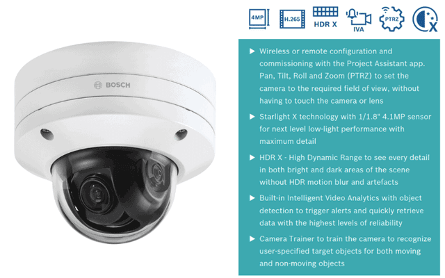 Camera Bosch NDE-8503-RX 4MP HDR X 4.4-10mm PTRZ IP66 ảnh 2