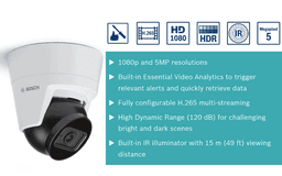 Camera Bosch NTV-3503-F02L 5MP HDR 120° IK08 IR ảnh 2