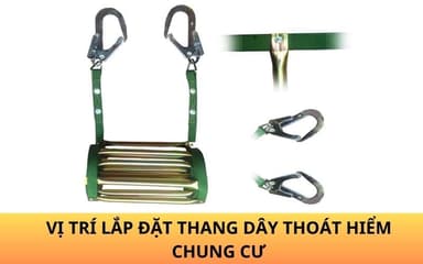 Thang dây thoát hiểm chung cư