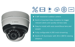 Camera Bosch NDE-3513-AL Fixed dome 5MP HDR 4-10mm IP66 IR ảnh 2