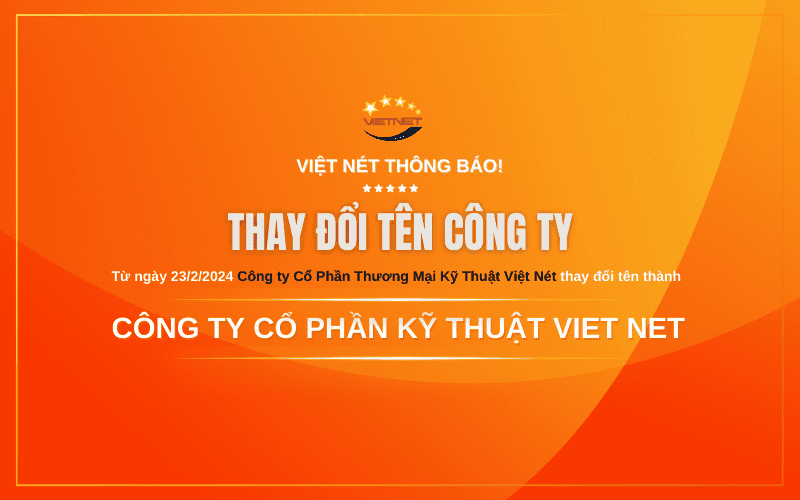 Viet Net Thông Báo Thay Đổi Tên Công Ty