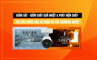 Giám sát trạm sạc xe điện EV với camera nhiệt