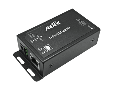 Bộ chuyển đổi EPo2 V2 AETEK 2E11-110-RX-V2 unmanaged, đầu RX qua dây 2 lõi