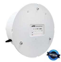 Switch PoE âm trần AETEK C42-050-30-B PoE nối tiếp tới 300m, đầu ra DC 12V/24V – ảnh 2