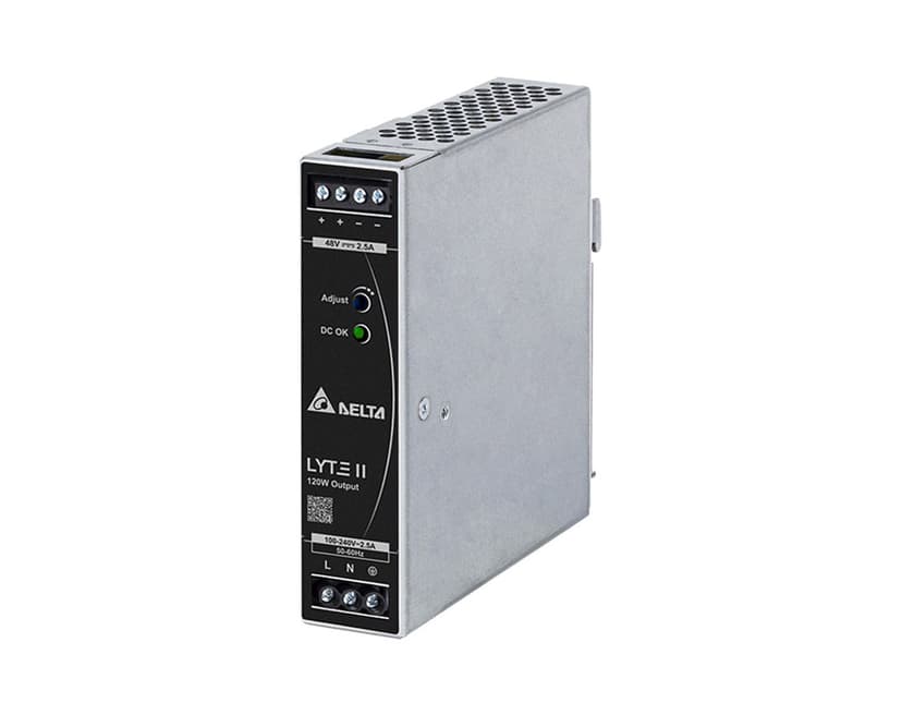 Bộ nguồn công nghiệp AETEK DRL-48V120W1EN cho switch PoE dòng H32/H36/D40/D42/D60