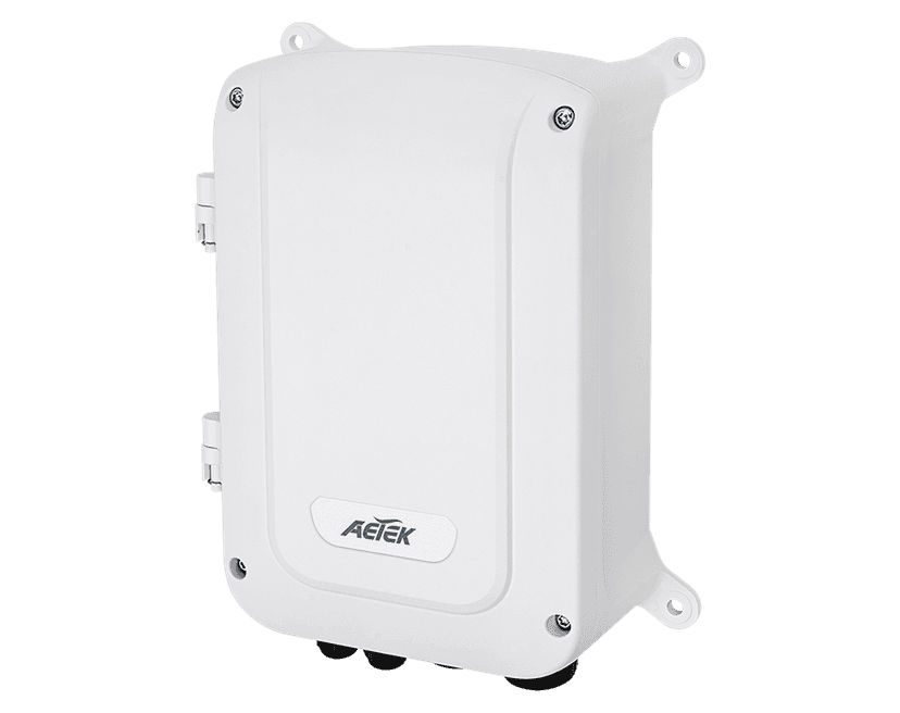 Switch PoE managed ngoài trời AETEK H60-044-30-DC IP67/IK10, uplink SFP