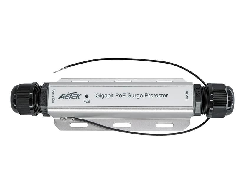 Bộ chống sét PoE ngoài trời AETEK SD-201 vỏ kim loại IP67, 10KA, gắn tường hoặc cột – ảnh 2
