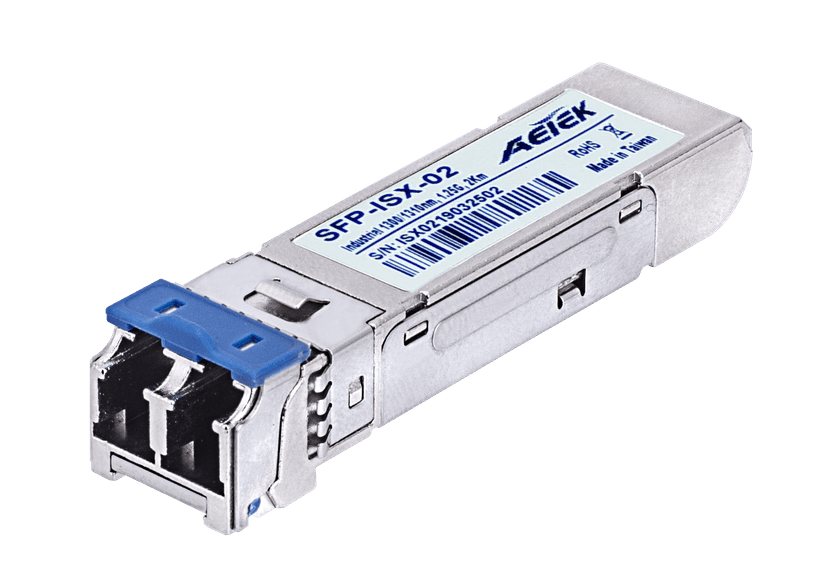 Module quang SFP AETEK SFP-ISX-02 1.25G multi-mode 1310nm 2km, chịu -40°C đến 85°C