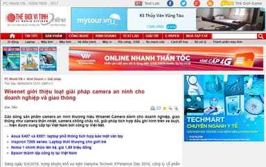 Tin tức báo chí viết về sự kiện Hanwha Vision X’Perience Day 2018 – Novetel Saigon Center ngày 06/04/2018