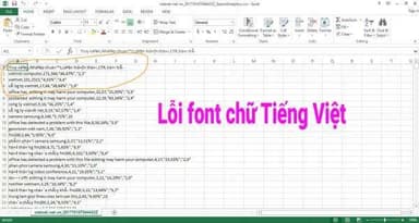 Cách sửa lỗi font Tiếng Việt khi mở file CSV trong Excel download từ Google