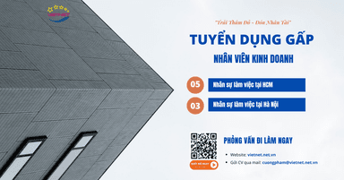 Viet Net Tuyển Dụng Gấp Nhân Viên Kinh Doanh