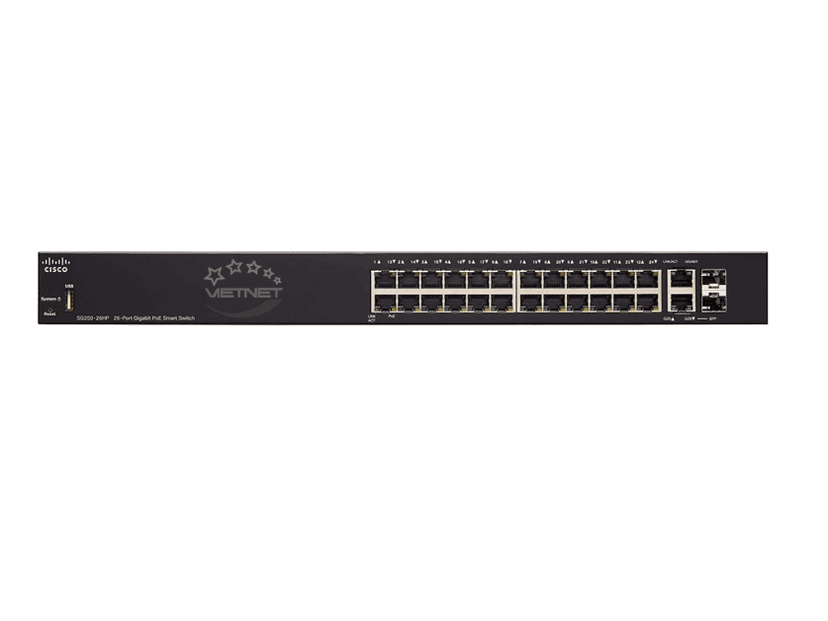 Cisco SG250-26HP-K9 – Switch 26 Port PoE