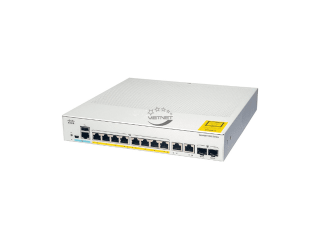 Switch Cisco C1000-8P-E-2G-L -1000 Series 8 Ports PoE ảnh 2