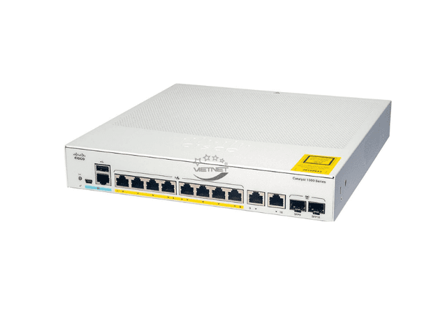 Switch Cisco C1000-8FP-E-2G-L -1000 Series 8 Ports PoE ảnh 2