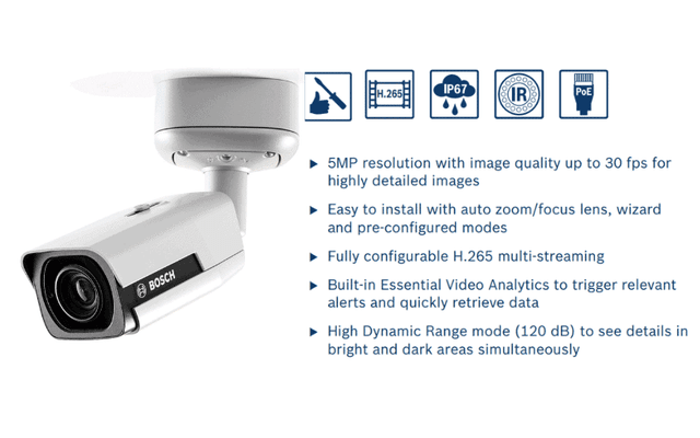 Camera Bosch NBE-5503-AL 5MP HDR 2.7-12mm auto IP67 IK10 ảnh 2