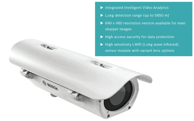 Camera Bosch NHT-8000-F07QS Dinion Thermal, <9Hz, QVGA, 7.5mm ảnh 2