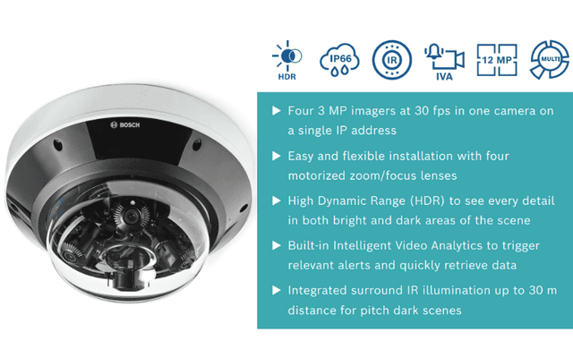 Camera Bosch NDM-7702-AL Fixed dome 12MP 3.7-7.7mm ảnh 2