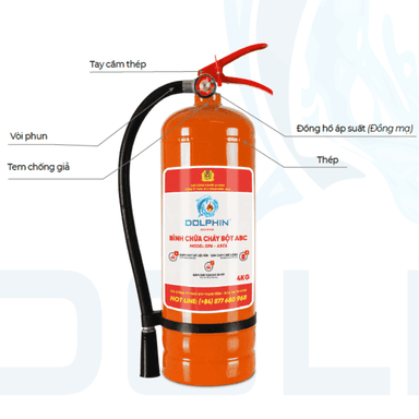 Bình Chữa Cháy Dolphin DPA-ABC4 Gốc Nước Dạng Ném