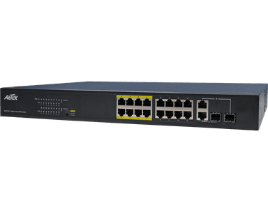Switch PoE Fast Ethernet AETEK C11-162-31-250-V2, cổng EX 250m cho nhà xưởng, kho