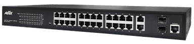 Switch PoE quản lý L2 AETEK C51-244-30-370 dòng C51, uplink quang SFP 1G