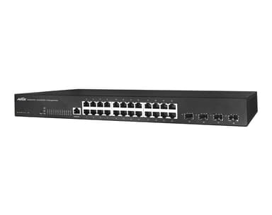 Switch gốc AETEK C60-00F-01 24 cổng Gigabit RJ45, 4 cổng 10G SFP+, NTS L2