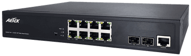 Switch PoE quản lý L2 AETEK C60-082-30-130 dòng C60 PRO, dễ dùng cho người mới