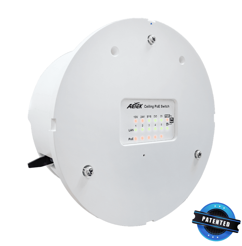 Switch PoE âm trần có quản lý AETEK C62-050-30-A 1 vào PD, 5 ra PSE, GUI web – ảnh 2