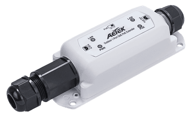 Bộ mở rộng PoE AETEK E69-201 ngoài trời IP67 hardened, tới 500m hình sao