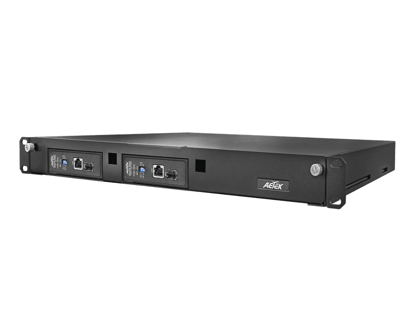 Bộ thu EPoH AETEK HE10-120-RX 2 cổng cáp lai, 2 cổng LAN, tầm xa 2.400m