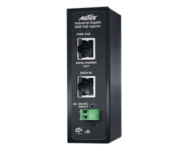 Bộ cấp nguồn PoE công nghiệp AETEK I69-200 Gigabit 95W cho camera speed dome