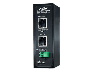 Bộ cấp nguồn PoE++ công nghiệp AETEK I69-210-V2 Gigabit 90W