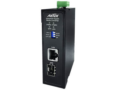 Bộ chuyển đổi quang điện AETEK M30-011-01 Gigabit công nghiệp, 1 SFP + 1 RJ45