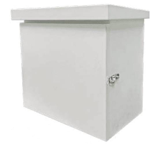 Tủ nguồn dự phòng ngoài trời AETEK OS-100-150 cho thiết bị PoE, vỏ thép không gỉ