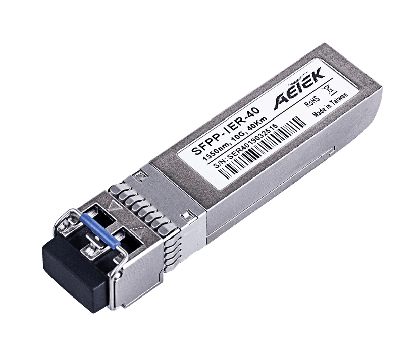 Module quang SFP+ AETEK SFPP-IER-40 10G 1550nm 40km, công nghiệp -40°C đến 85°C