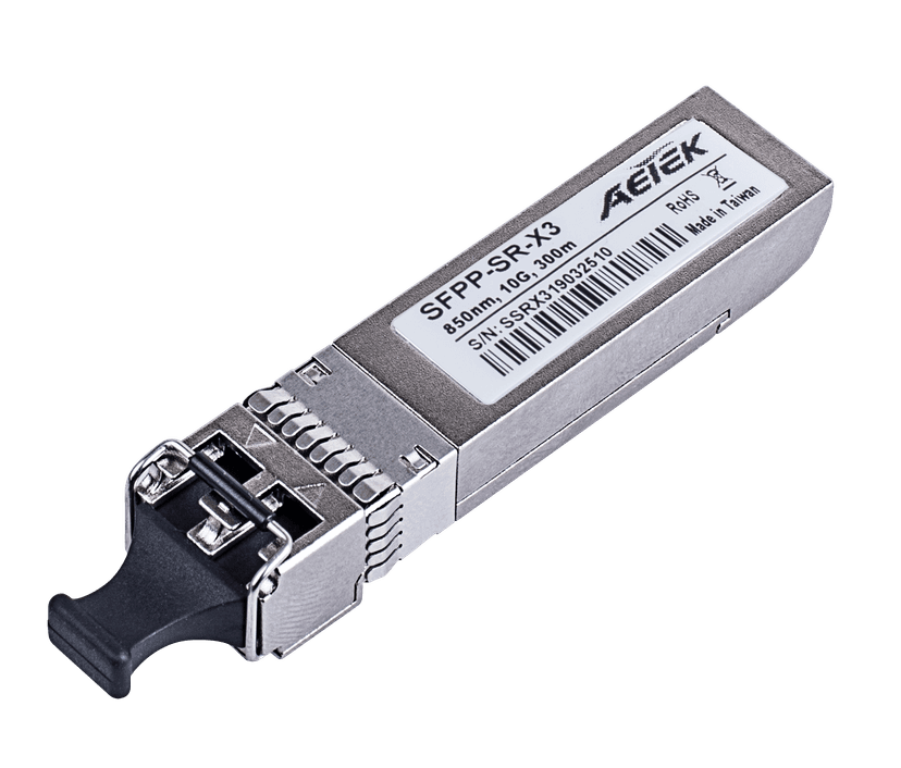 Module quang SFP+ AETEK SFPP-SR-X3 10G 850nm multi-mode 300m cho phòng máy