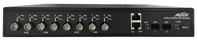 Switch EPoC AETEK XC10-084-380 8 cổng đồng trục, nguồn 380W, tầm xa 1.200m