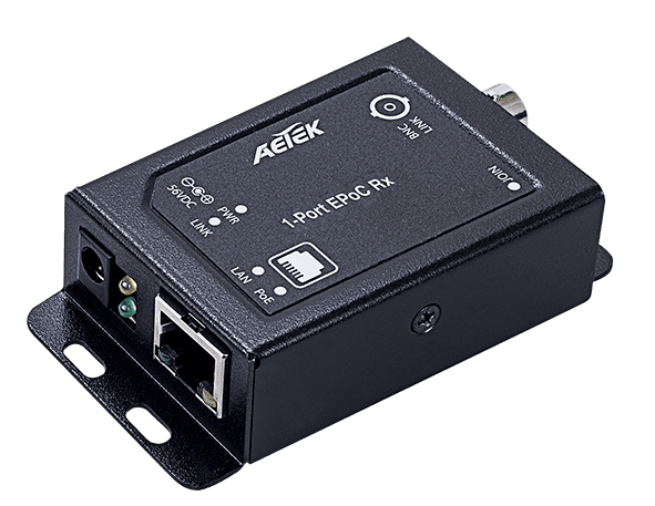 Bộ chuyển đổi EPoC AETEK XE10-110-RX phía switch, Ethernet qua cáp đồng trục