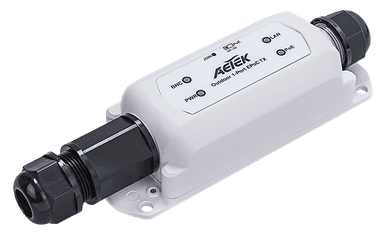 Bộ phát EPoC AETEK XE22-110-TX đặt phía camera, nâng cấp CCTV analog lên IP qua cáp đồng trục