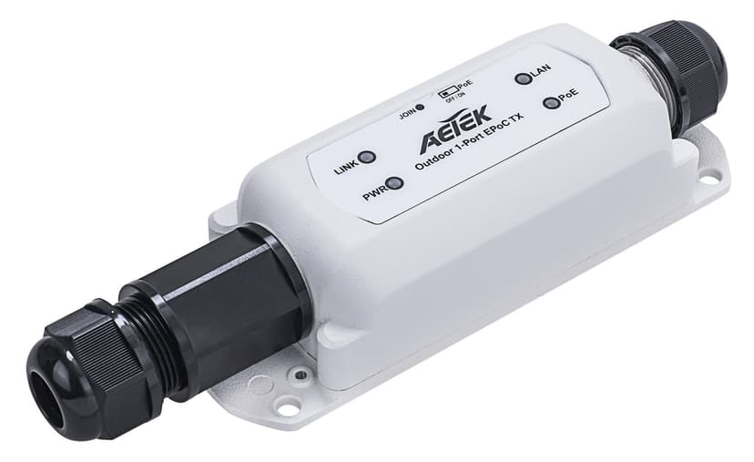 Bộ phát EPoC ngoài trời AETEK XE22-110-TX-V2 IP67, IK10, chống xung 6KV, tới 1200m