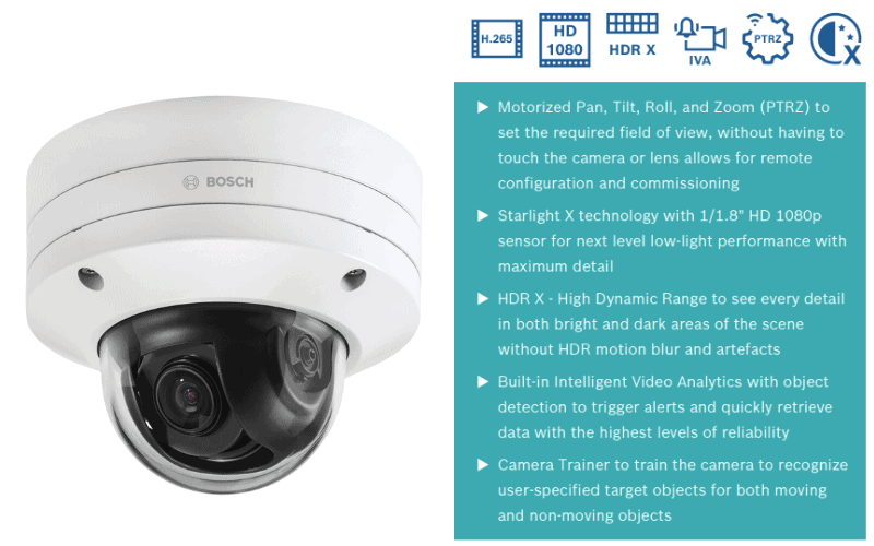 Camera Bosch NDE-8502-RX 2MP PTRZ IP66 ảnh 2