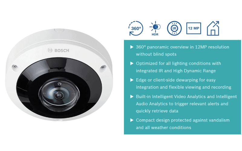 Camera Bosch NDS-5704-F360LE 12MP 360º IP66 IR ảnh 2