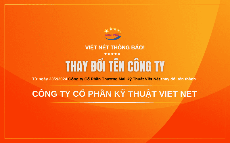 Viet Net Thông Báo Thay Đổi Tên Công Ty
