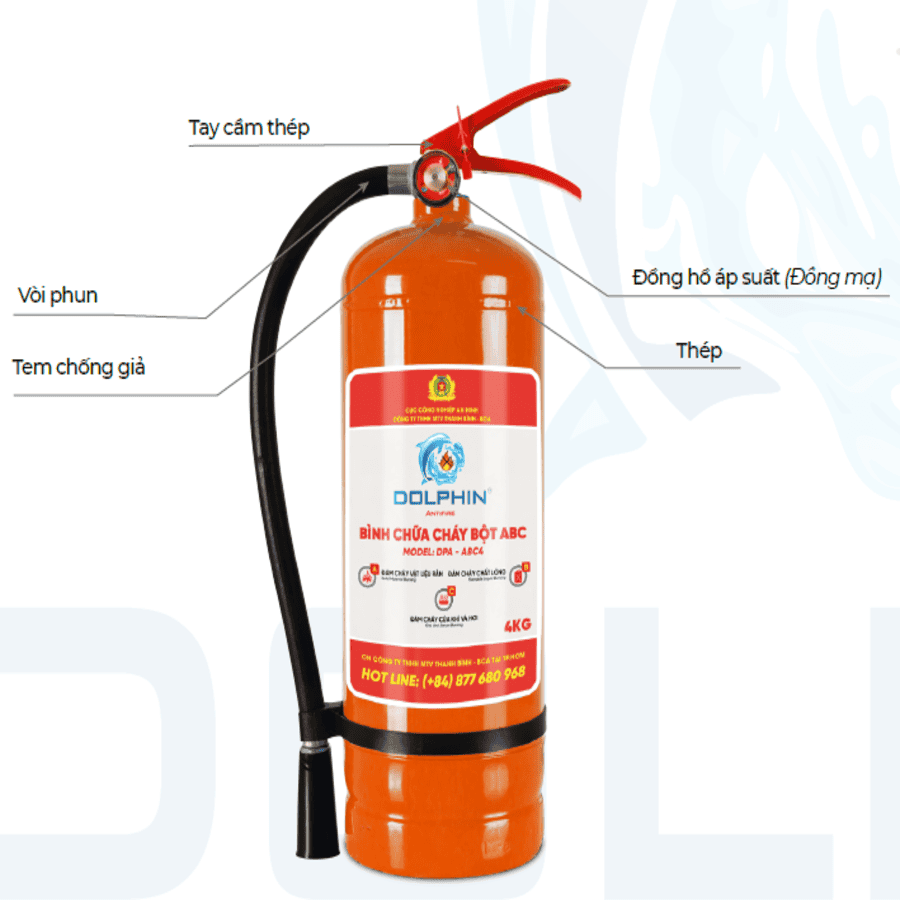 Bình Chữa Cháy Dolphin DPA-20L Gốc Nước Dạng Ném