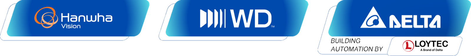 Hanwha Vision · Western Digital · Delta & Loytec