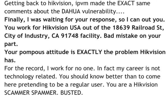 4.hikvision marketer caught spamming