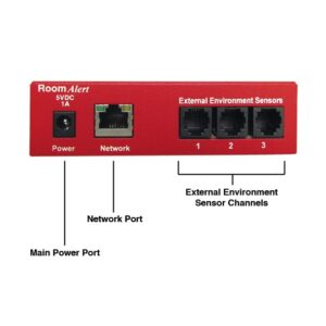 AVTECH Room Alert 12E Front With Labels 2 1