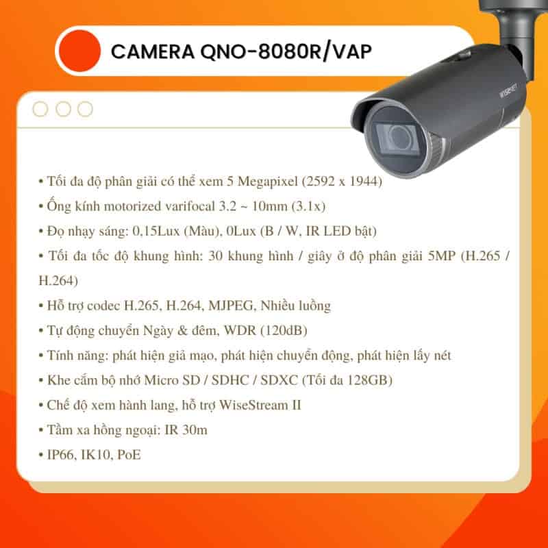 CAMERA QNO 8080R VAP